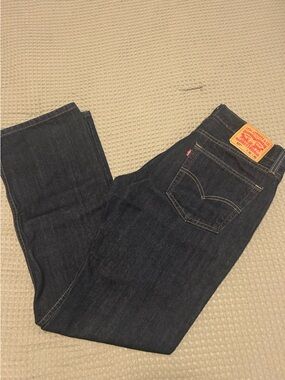 Levi's Men's Dark Blue Straight Leg Jeans